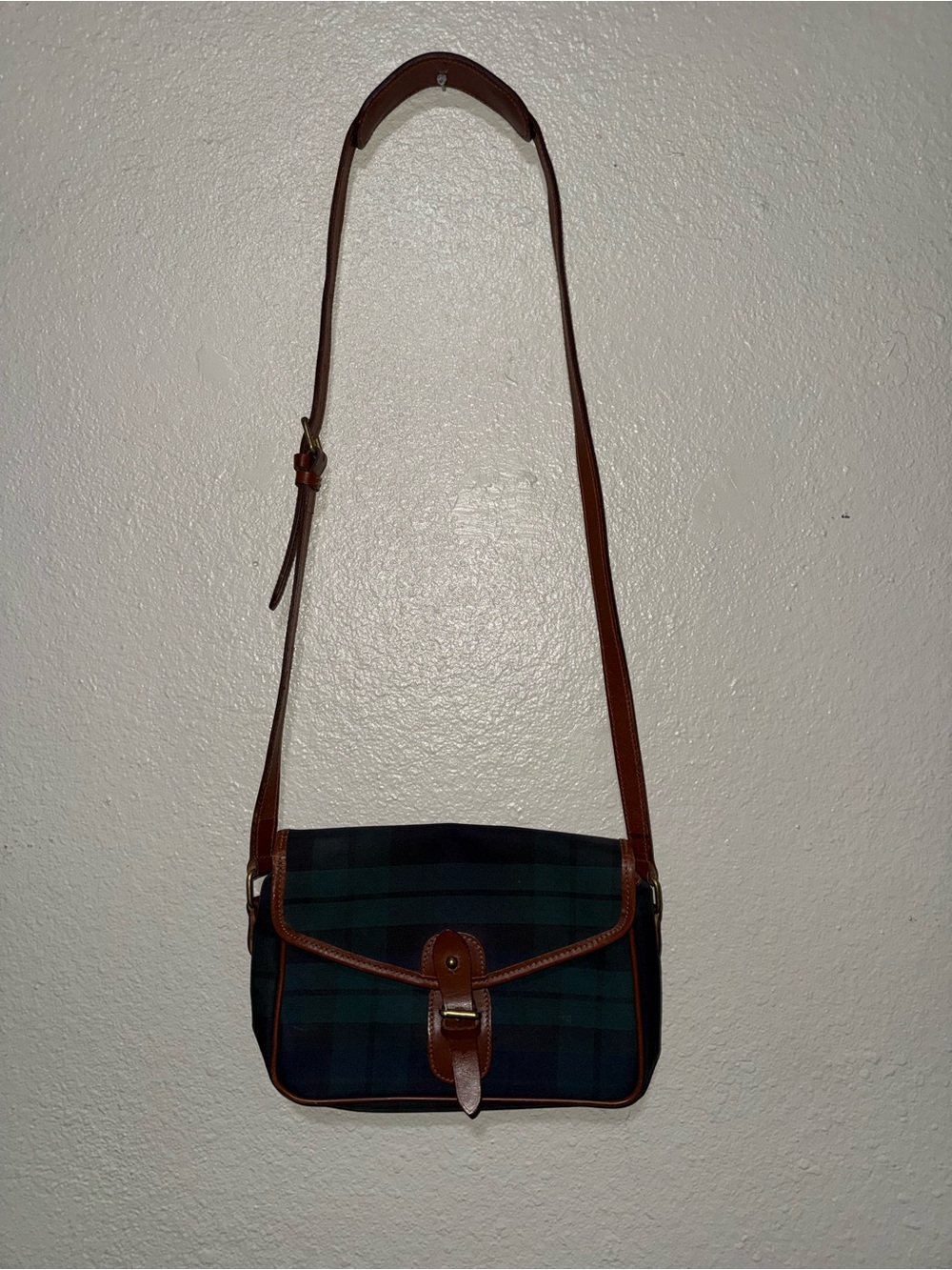 Vintage Polo by Ralph Lauren
Blackwatch Plaid Crossbody Bag
Leather Trim - Picture 3 of 9